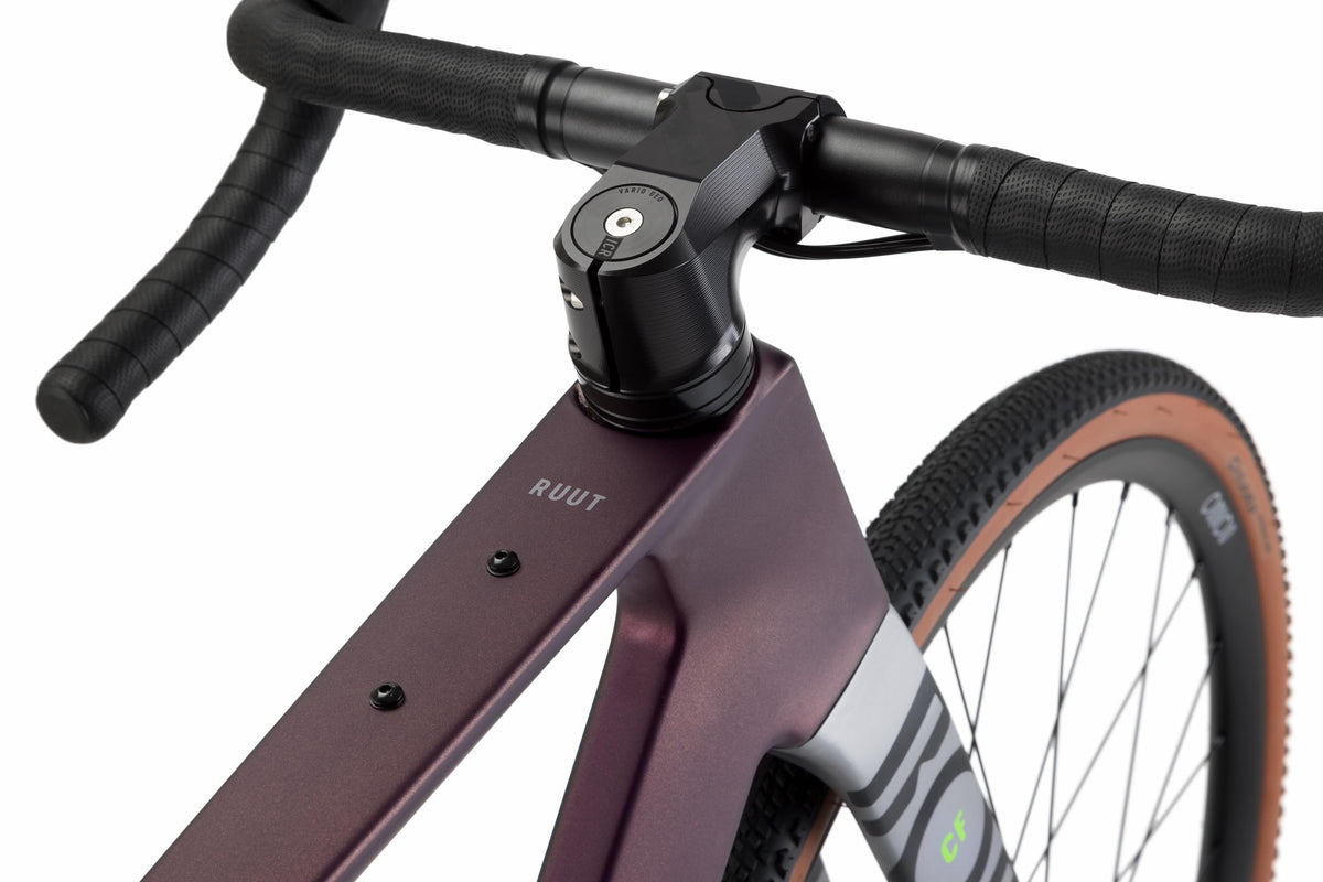Rondo Ruut CF2 Aubergine / Silver — Vélo Gravel Carbone