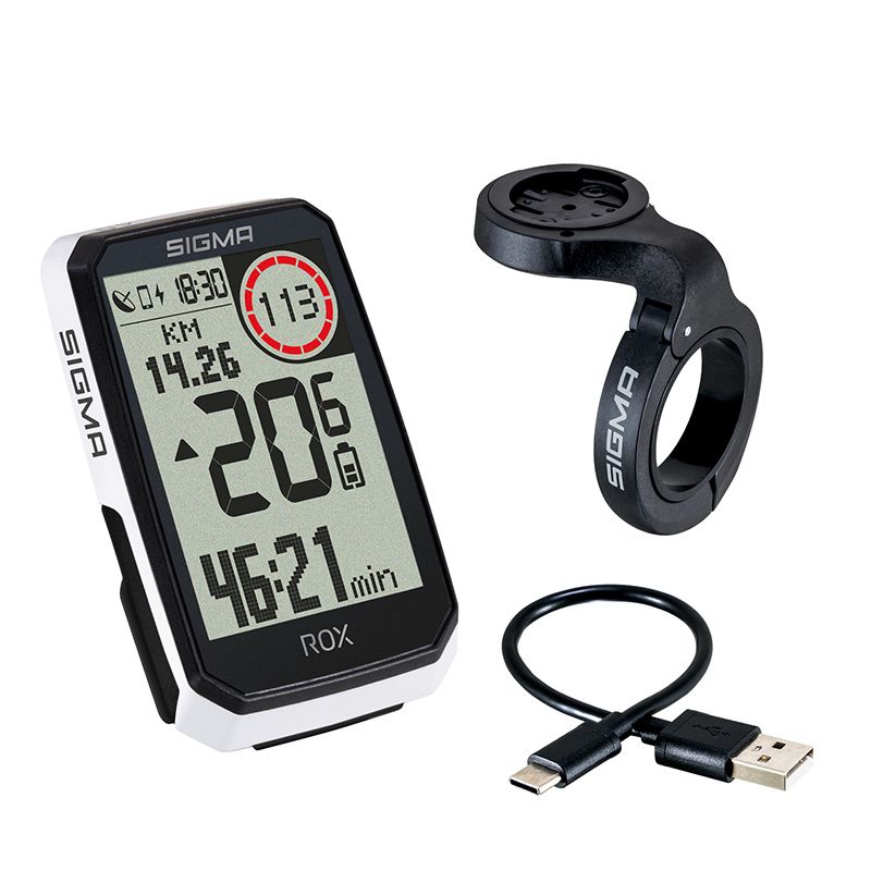 Compteur GPS Sigma ROX 4.0 Endurance blanc
