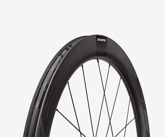 Paire de Roues SCOPE NOIR RACE 57 DISC à Pneus (Center Lock)