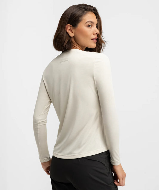 T-shirt randonnée manches longues femme Wander Sand