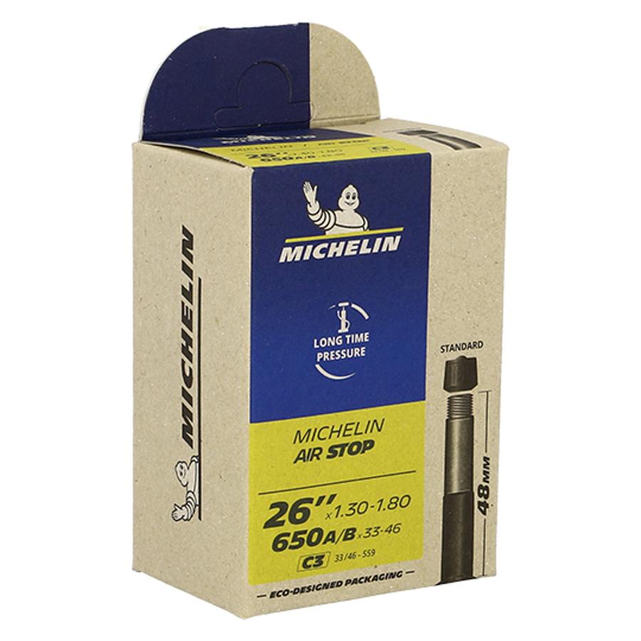 NOUVEAUTÉS CHAMBRE AIR VTT 26X1.30 / 1.70 VS MICHELIN C3 VALVE 48MM (ETRTO 33 / 46-559)