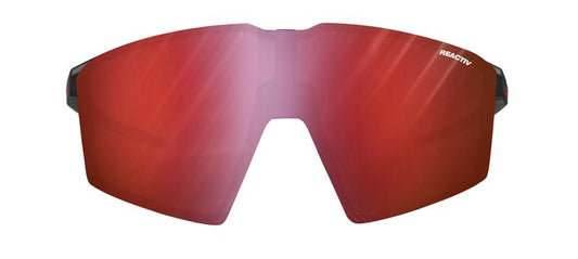 Lunettes vélo photochromiques Julbo Edge Noir Translucide / Orange Réactiv 0-3