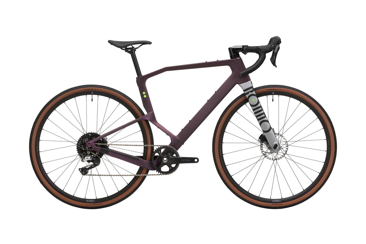 Rondo Ruut CF2 Aubergine / Silver — Vélo Gravel Carbone