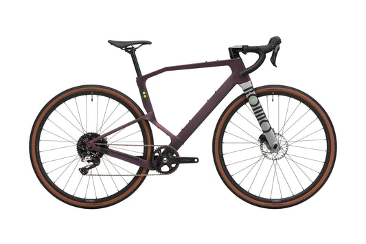 Rondo Ruut CF2 Aubergine / Silver — Vélo Gravel Carbone