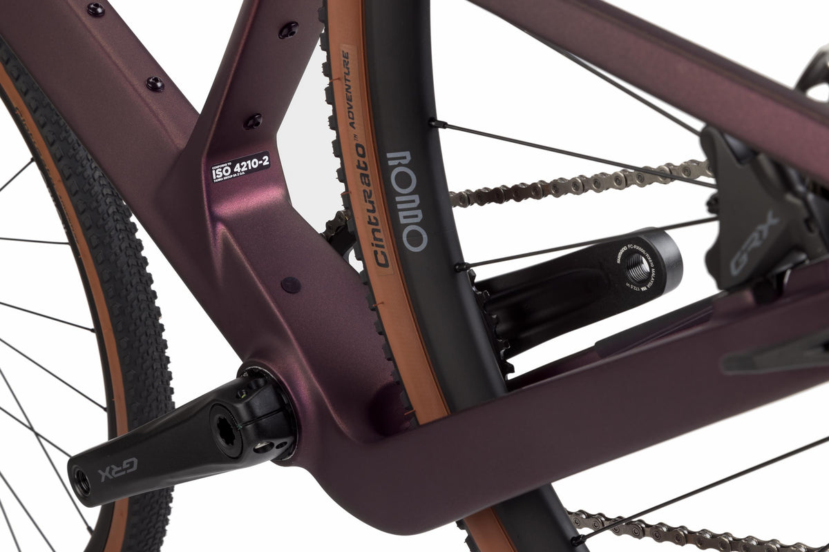 Rondo Ruut CF2 Aubergine / Silver — Vélo Gravel Carbone