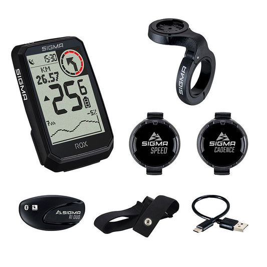 Compteur GPS Sigma ROX 4.0 Endurance noir - set capteurs