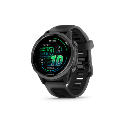 NEW Forerunner 570 - 42mm Aluminium Slate avec bracelet noir translucide/noir