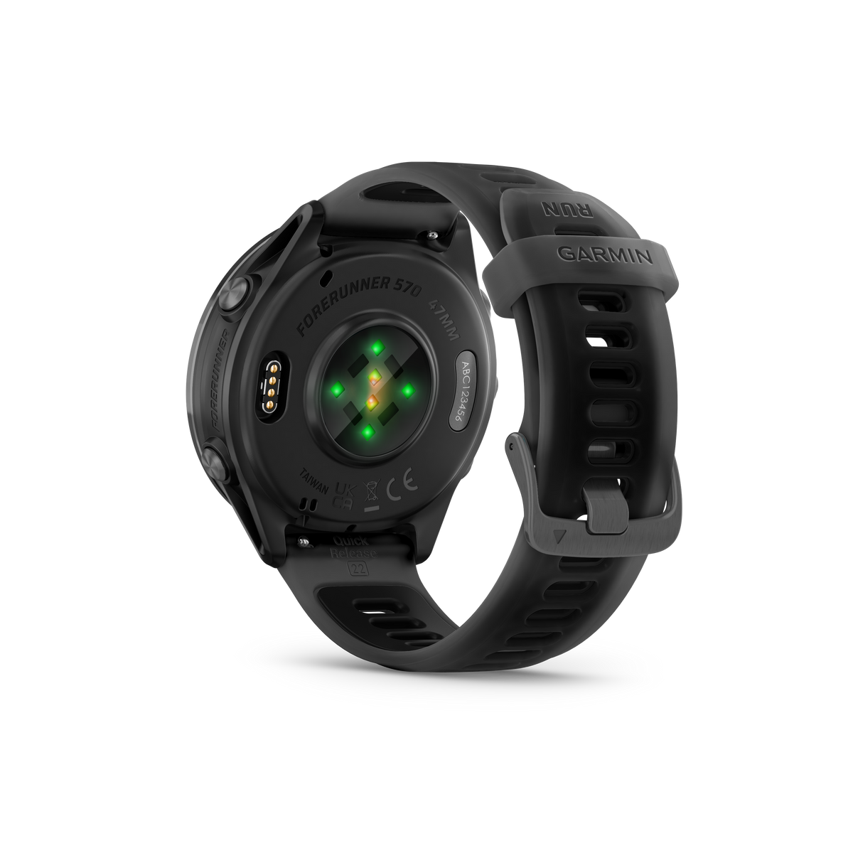 NEW Forerunner 570 - 47mm Aluminium Slate avec bracelet noir translucide/noir