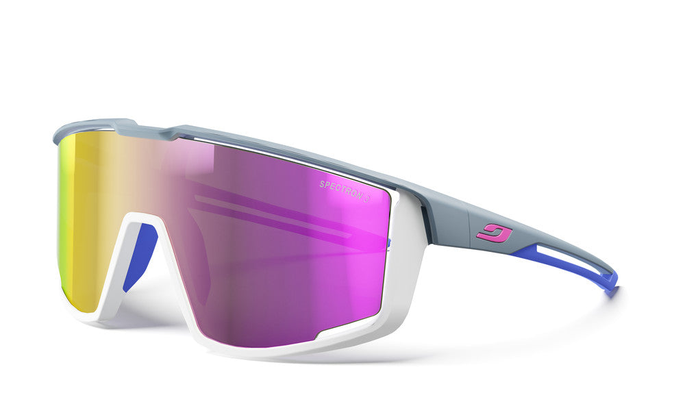 Lunettes vélo Julbo Fury Gris Foncé / Gris Clair / Bleu - Spectron 3  2025