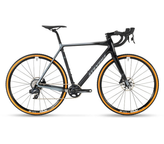 Stevens Super Prestige Force AXS – Vélo cyclocross carbone Black Pearl Silver