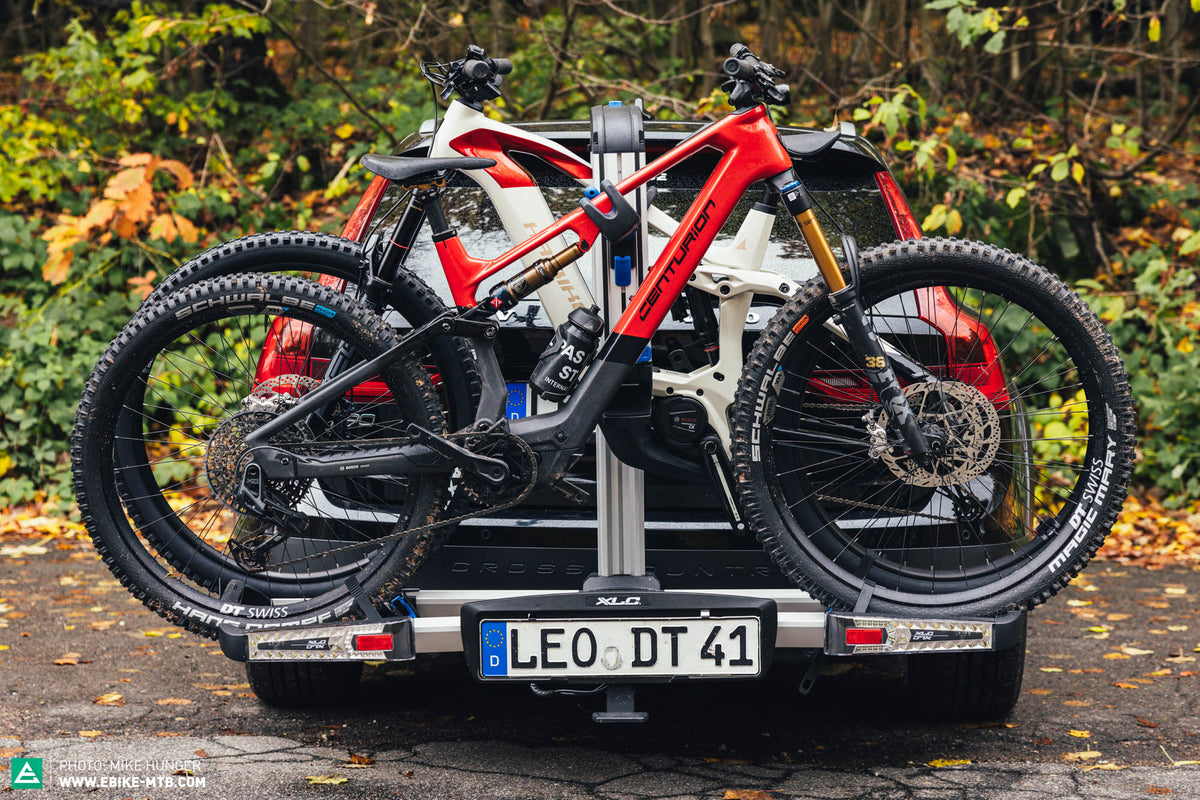XLC VC-C08 PORTE-VÉLO ALMADA WORK-E PLIABLE POUR 2 E-BIKES AVEC ADAPTATEUR POUR CADRE