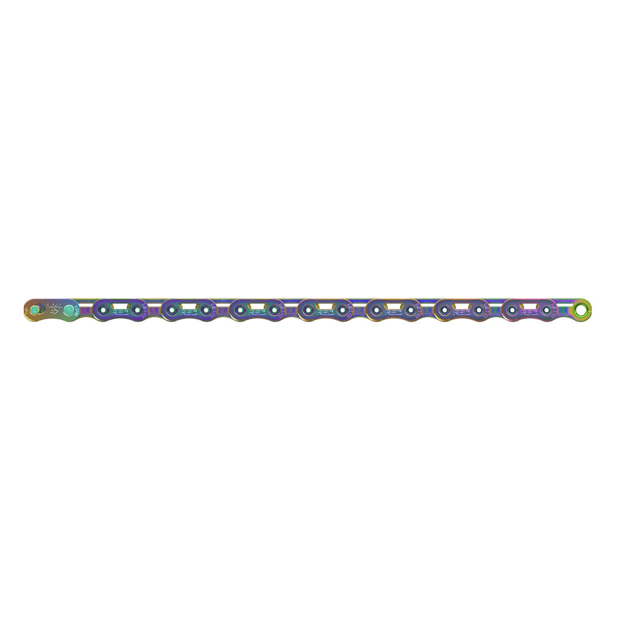 SRAM CHAINE 12V SRAM RED AXS E1 FLATTOP RAINBOW 126 MAILLONS