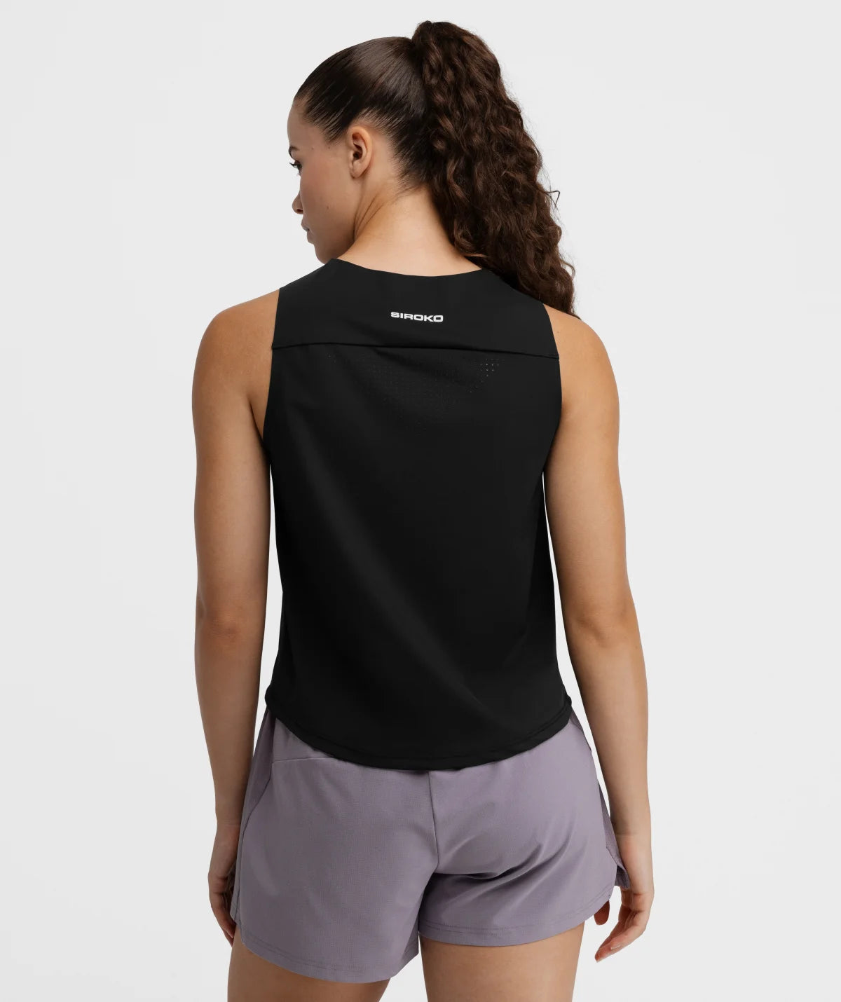 Débardeur trail running femme Volt Black