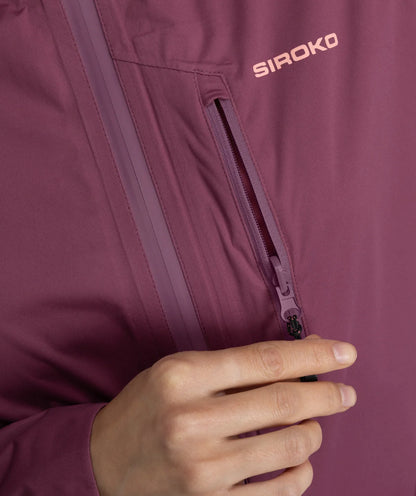 Veste randonnée imperméable ultralégère femme Velora Purple
