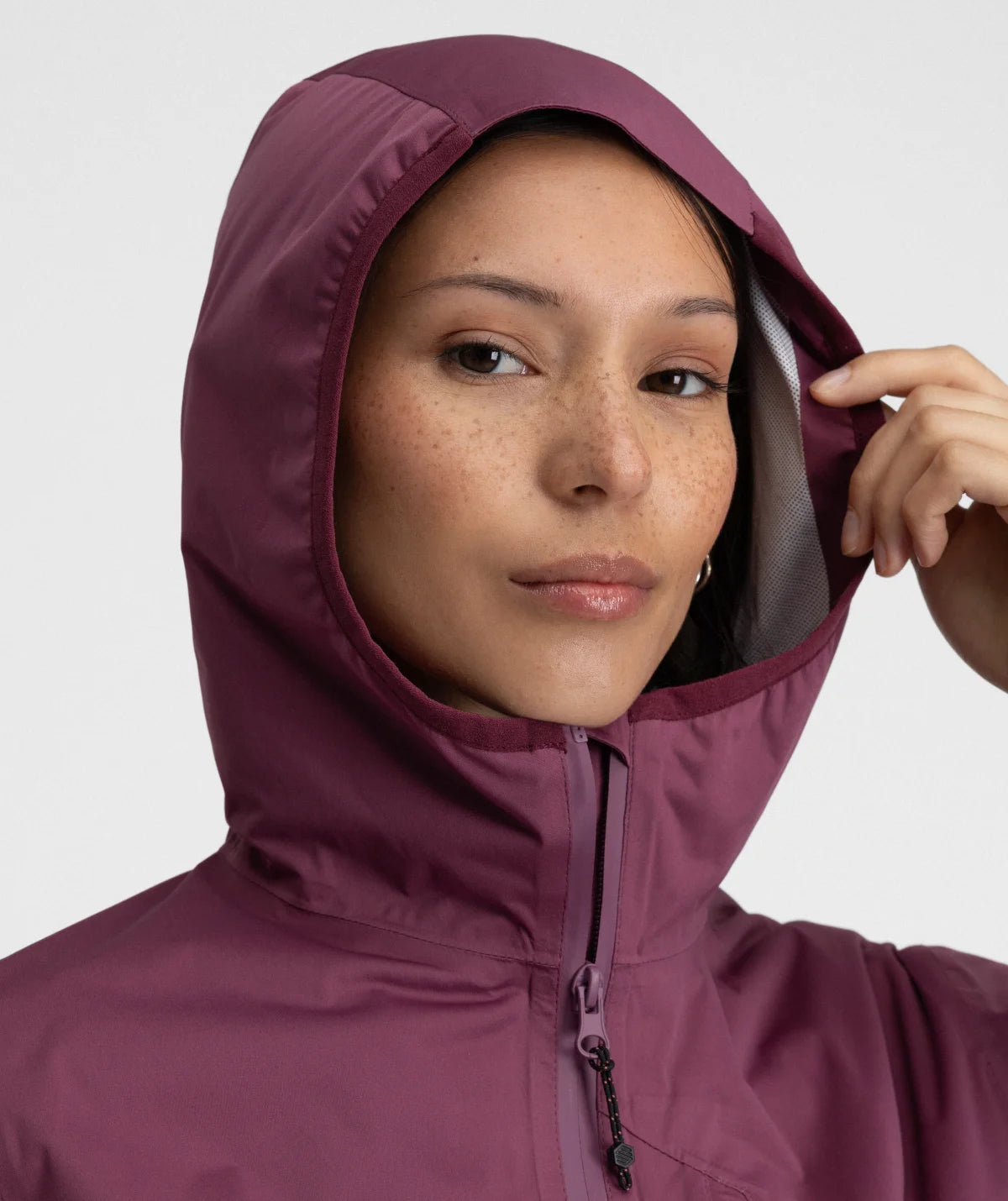 Veste randonnée imperméable ultralégère femme Velora Purple