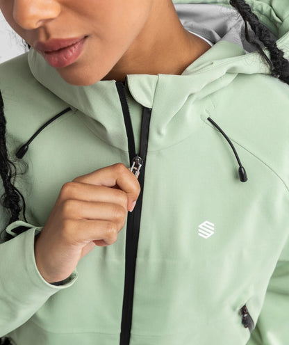 Veste randonnée hardshell femme Lac Léman