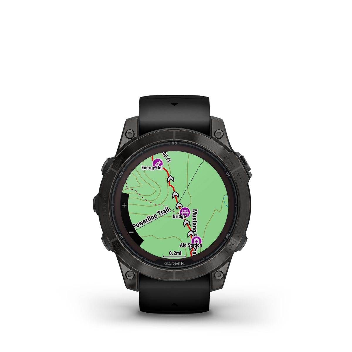 fēnix®  7 Pro Sapphire Solar Edition Titane avec revêtement en Carbon Gray DLC et bracelet noir