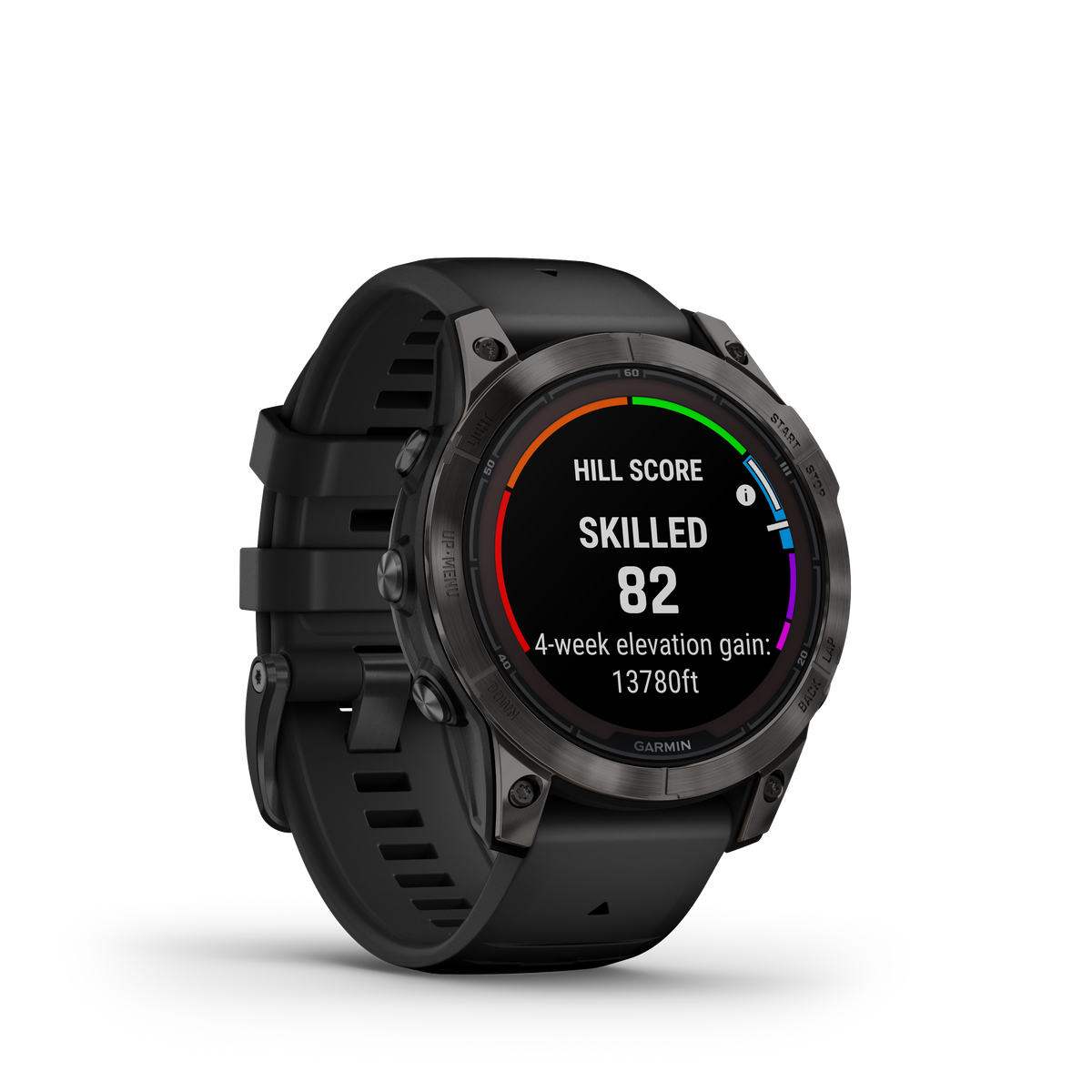 fēnix®  7 Pro Sapphire Solar Edition Titane avec revêtement en Carbon Gray DLC et bracelet noir