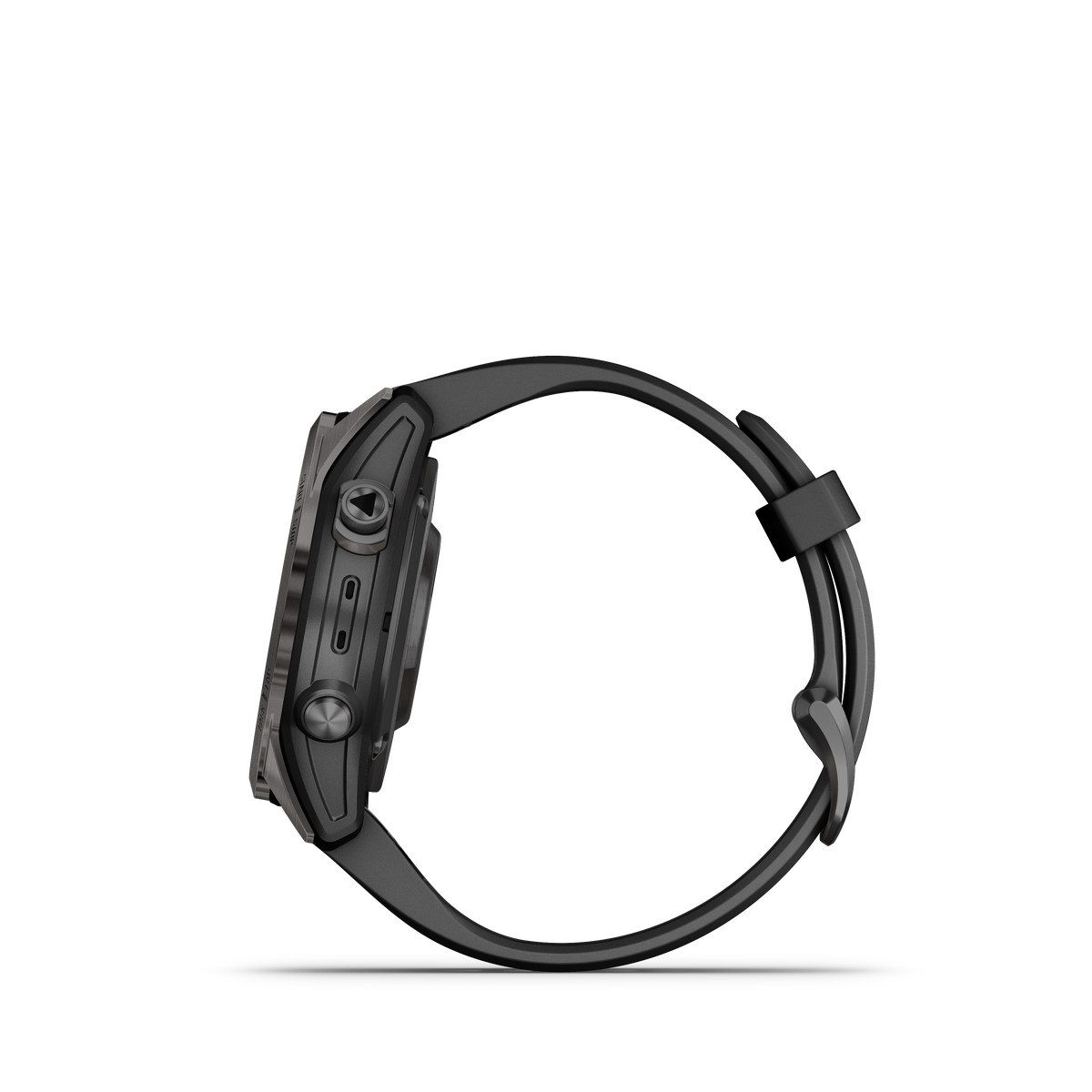 fēnix®  7S Pro Sapphire Solar Edition Titane avec revêtement Carbon Gray DLC et bracelet noir
