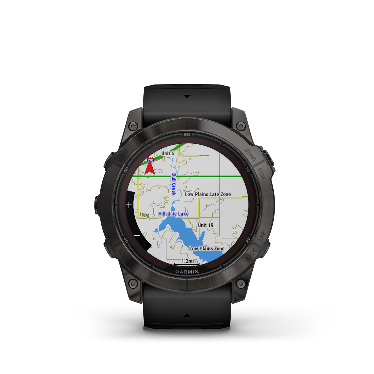 fēnix® 7X Pro – Sapphire Solar Edition Titane avec revêtement en Carbon Gray DLC et bracelet noir