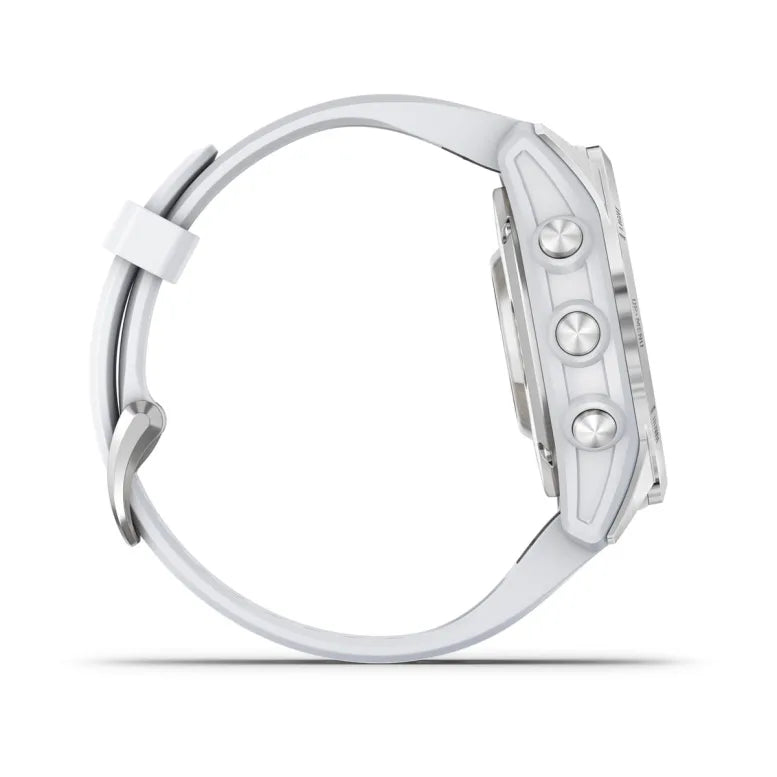 Montre  Garmin epix™ Pro (Gen 2) Standard Edition | 42 mm Silver avec bracelet blanc