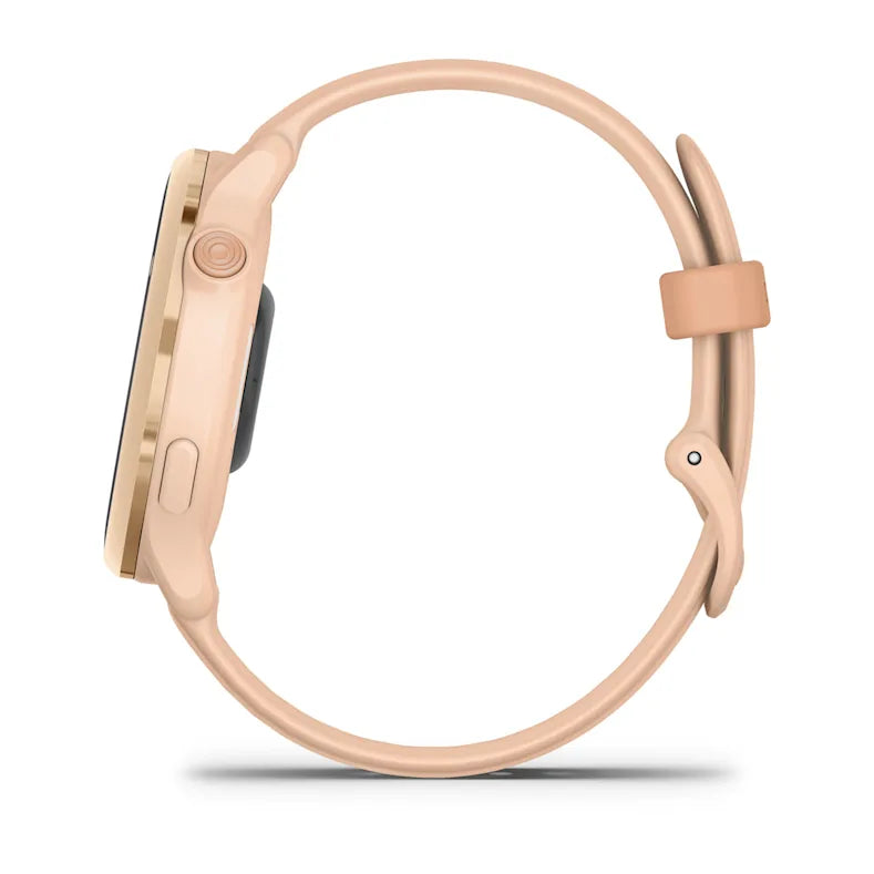 Montre Connectée Garmin Vívoactive 6 Metallic Pink Dawn avec bracelet rose pêche