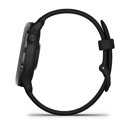Montre Connectée Garmin Vívoactive 6 Metallic Gray avec bracelet noir