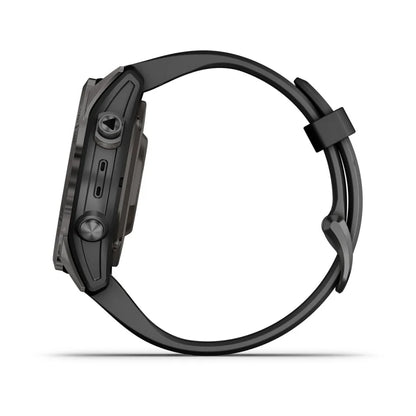 Montre  Garmin Epix Pro Gen 2 Sapphire Titane 42mm  Carbon Gray DLC et bracelet noir