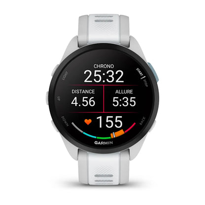 Forerunner® 165 Music Blanc/Gris clair