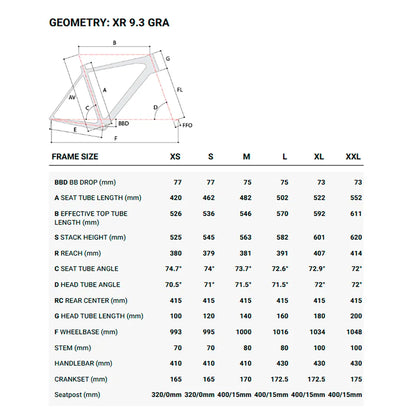 Vélo gravel carbone Superior XR 9.3 GRX – Shimano GRX 12 vitesses