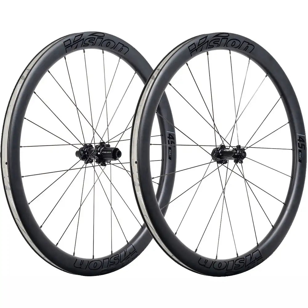 Paire de roues carbone Vision SC 45 Disc, pneus Pirelli P Zero offerts