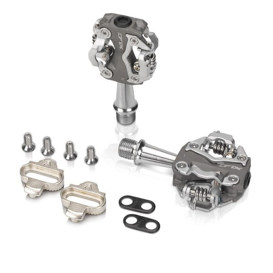 XLC PD-S15 PÉDALES AUTOMATIQUES VTT ALUMINIUM  GRISES/ARGENT