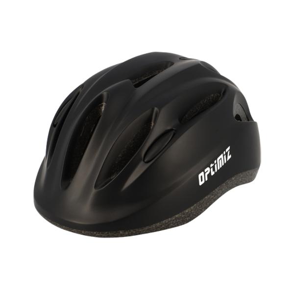 CASQUE ENFANT OPTIMIZ O102 NOIR MAT AVEC REGLAGE OCCIPITAL 52 / 56 (LED INTEGRE)