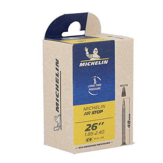 CHAMBRE AIR VTT 26X1.85 / 2.40 VP MICHELIN C4 VALVE 48MM (ETRTO 47 / 61-559)