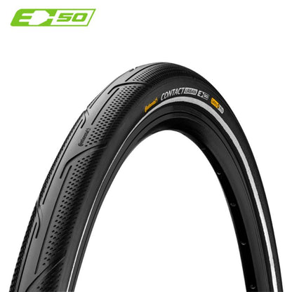 PNEU VTT / URBAIN 26X1.75 TR CONTINENTAL CONTACT URBAN TT NOIR (47-559) E-BIKE / VAE 50 KM / H