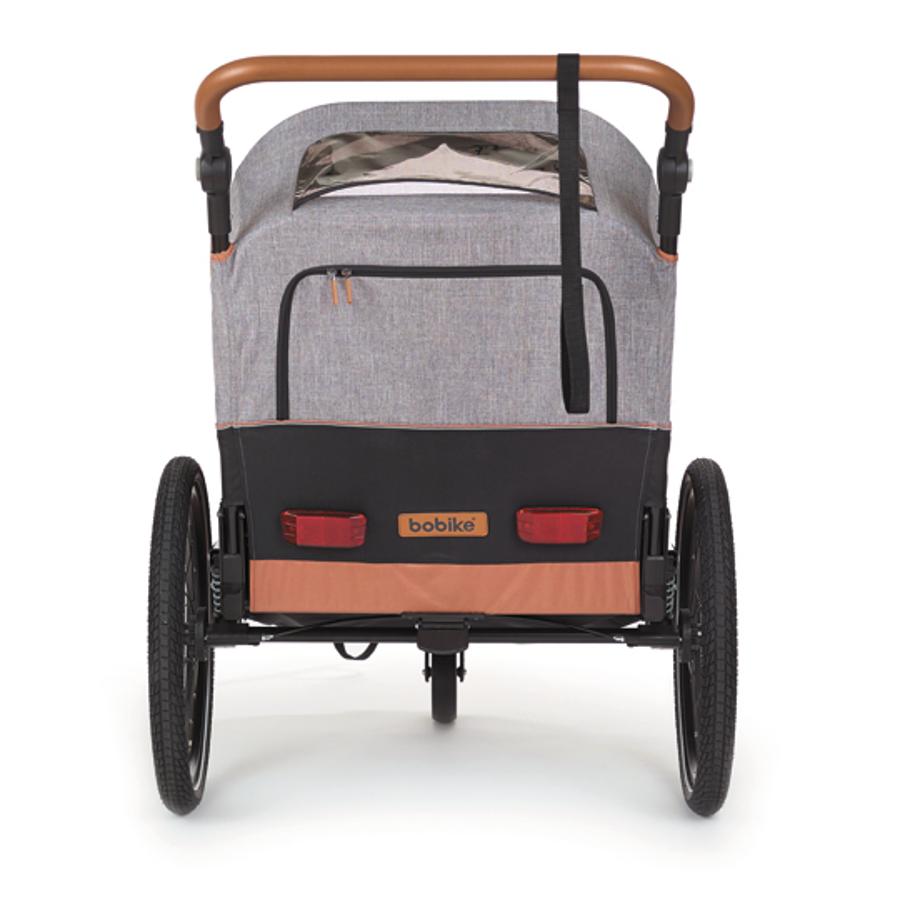 REMORQUE / POUSSETTE ENFANT BOBIKE MOOBE GRIS CHARGE MAXI 44KG